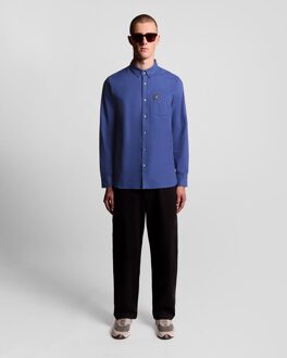 Lyle & Scott Overhemd van Flanel met Knopen - Blauw - L