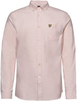 Lyle & Scott Oxford Heren Roze Shirt Rood