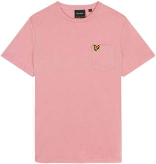 Lyle & Scott Palmroze T-shirt met zak op de borst