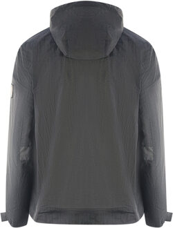 Lyle & Scott Plain Hooded Black Jacket - maat S Zwart