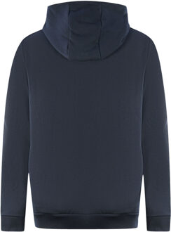 Lyle & Scott Plain Navy Blue Pull-Over Hoodie - maat L Blauw