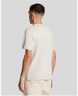 Lyle&scott plain t-shirt t-shirts ts400vog - maat S Beige
