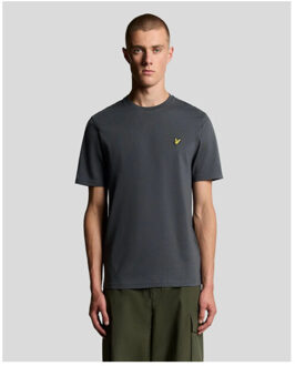 Lyle&scott plain t-shirt t-shirts ts400vog - maat S Houtskool