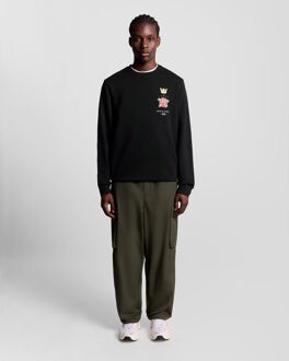 Lyle & Scott Pub Graphic Crew Neck Sweatshirt - Zwart