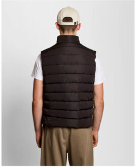 Lyle&scott quilted gilet bodywarmers jk2401v - maat M Zwart