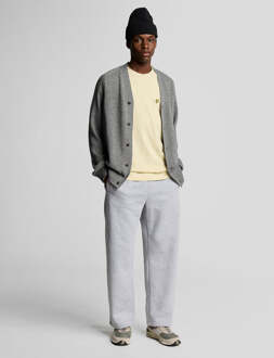 Lyle & Scott Raglan T-shirt van linnenmix - geel