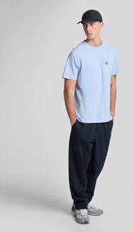Lyle & Scott Raglan T-shirt van linnenmix - lichtblauw