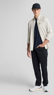 Lyle & Scott Raglan T-shirt van linnenmix - marineblauw - maat XS Navy