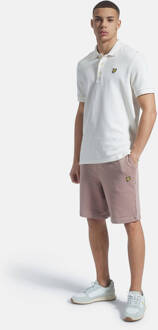 Lyle & Scott regular fit short met borduursels hutton pink Roze