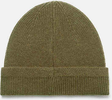 Lyle & Scott Rib-beanie in olijfgroen