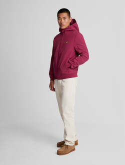 Lyle & Scott Rijk bordeauxrood softshelljack met fleece aan de achterkant van Lyle & Scott - maat L Bourgogne
