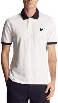 Lyle & Scott Ringer wit poloshirt - L
