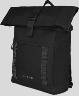 Lyle & Scott Ripstop Rolltop Rugzak Zwart