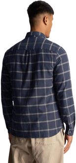 Lyle & Scott Ruitjesoverhemd heren (Marine) - maat Navy