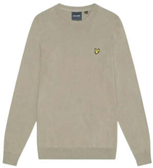 Lyle & Scott salie uniform bruine pull-over trui met ronde hals - maat M