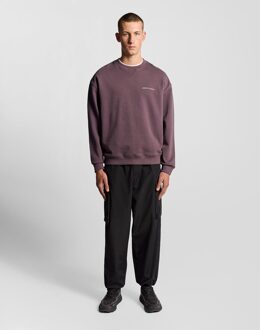 Lyle & Scott Script Brushback Fleece Sweatshirt - Rood - XL