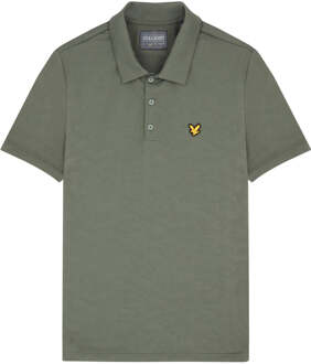 Lyle & Scott Seafoam Jacquard Polo - Cactusgroen/Stonewallgroen