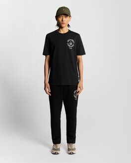 Lyle & Scott Ship Insignia Grafisch T-shirt - Zwart