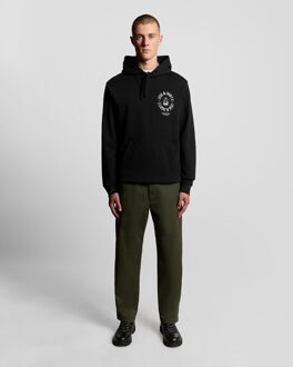 Lyle & Scott Ship Insignia Graphic Hoodie - Zwart