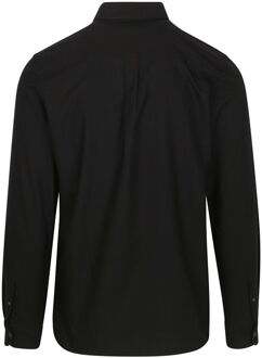 Lyle & Scott Shirt Plain Oxford Black Zwart - M,S