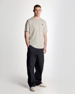 Lyle & Scott Slub T-shirt - Wit - maat