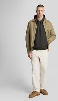 Lyle & Scott Softshell Hybrid Pullover Hoodie - Grijs - maat XS