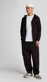 Lyle & Scott Softshell Hybride Zip Door Hoodie - Zwart - L