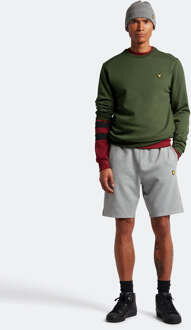 Lyle & Scott Sport Crew Neck Fly Fleece Jumper in Groente