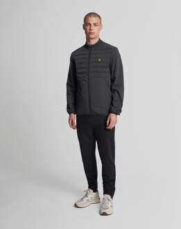 Lyle & Scott Sport Hybride Dubbele Baffle Jas Zwart