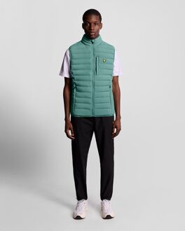 Lyle & Scott Sports lichtgewicht gewatteerd vest - groen
