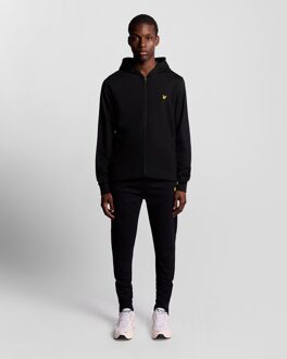 Lyle & Scott Sports lichtgewicht hoodie met rits - zwart