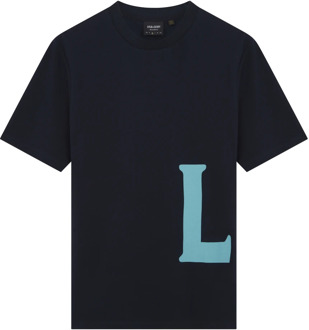 Lyle & Scott SS T-Shirt - LS Model Lyle & Scott , Blue , Heren - 2Xl,Xl,L,M,S