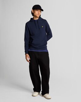 Lyle & Scott Stack Logo Pullover Hoodie Marineblauw Navy