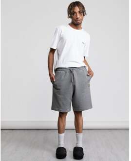 Lyle & Scott Straight fit korte joggingbroek van biologisch katoen met logo Grijsmele