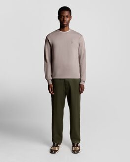 Lyle & Scott Superfine Cotton Crew Neck Sweatshirt - Grijs