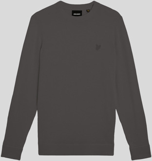 Lyle & Scott Superfine Cotton Crew Neck Trui - Grijs