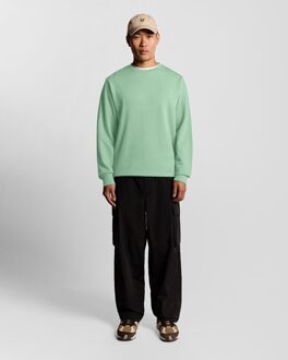 Lyle & Scott Superfine Cotton Script Sweatshirt - Groen