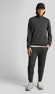 Lyle & Scott Superfine Katoenen 1/4 Zip Sweatshirt - Grijs