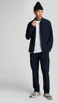 Lyle & Scott Superfine Katoenen Contrast T-shirt - Wit Wit/Navy