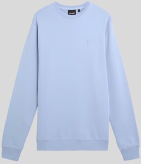 Lyle & Scott Superfine Katoenen Crew Neck Sweatshirt - Brunnera Blauw