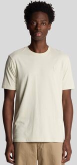 Lyle & Scott Superfine Katoenen T-Shirt - Celadon Tint Geel