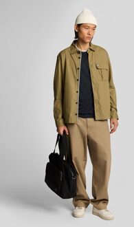 Lyle & Scott Superfine Katoenen T-shirt met Puntjes - Marineblauw - maat Navy