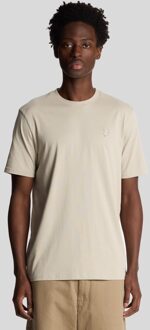 Lyle & Scott Superfine Katoenen T-Shirt - Wilgen Grijs