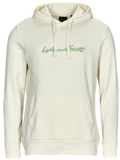 Lyle & Scott Sweater Lyle & Scott EMBROIDERED LOGO HOODIE" Wit - S, M, L, XL