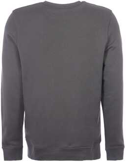 Lyle & Scott sweatshirt van biologisch katoen met ronde hals - Gunmetal Donkergrijs