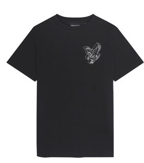Lyle & Scott T-shirt 3D Graphic - Jet zwart - Maat 128/134