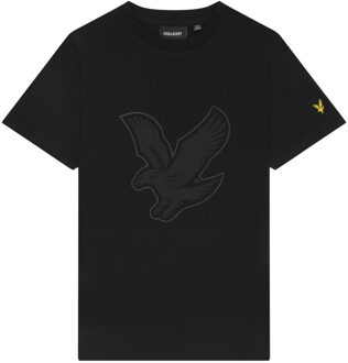 Lyle & Scott T-shirt graphic eagle - Z865 Jet zwart - Maat 164/170
