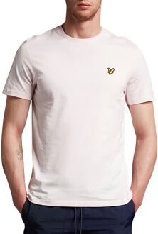 Lyle & Scott T-shirt van biologisch katoen met logo Lichtroze
