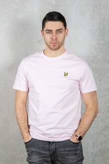 Lyle & Scott T-shirt van biologisch katoen met logo Lichtroze