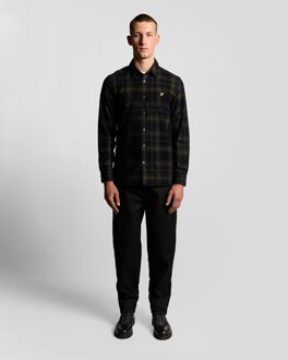 Lyle & Scott Tartan Check Corduroy Overhemd - Zwart
